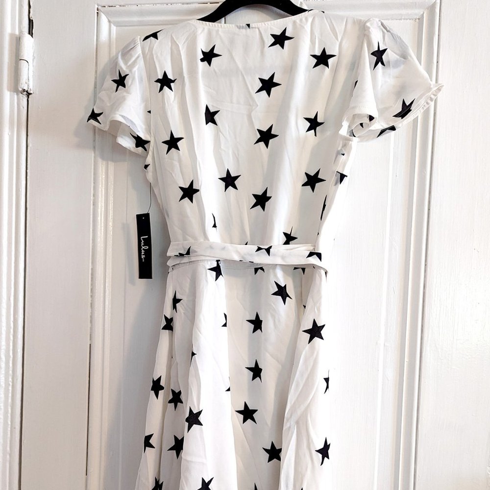 Lulus Dress, Black/White, Small